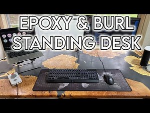 Making an Epoxy and Resin Standing Desk for the Perfect Work From Home Setup