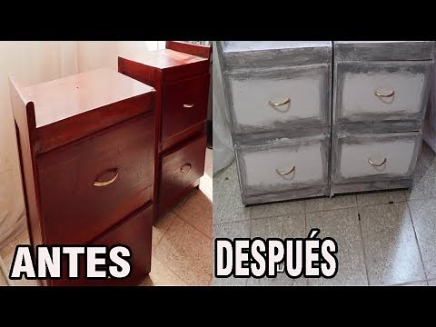 COMO PINTAR MUEBLES DE MADERA EN BLANCOS SIN LIJAR 😁👌 /MARY DIY/