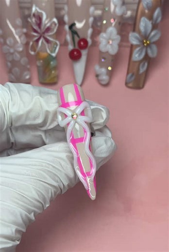 Gorgeous 3D Nail Art Combo for Beginners