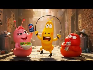 Hilarious Larva Cartoon Fun | Red, Yellow and Pink Funny Cartoon Moments | Larva Alley Adventures