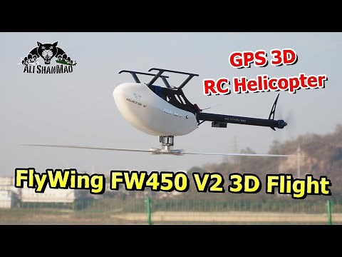 FlyWing FW450 V2 GPS RC Helicopter Soft 3D Stunts Flight