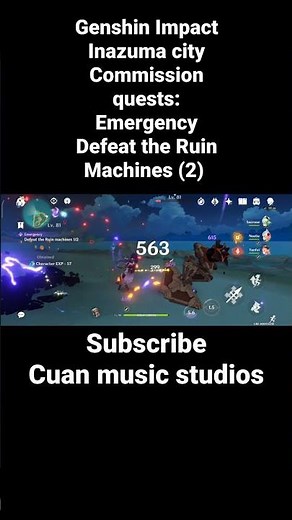 Genshin Impact - Inazuma commission quests: Defeat the ruin machines (2) #short