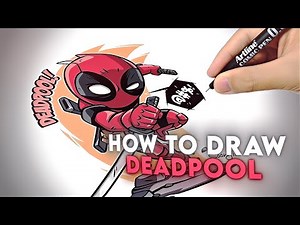 How To Draw Deadpool, How To Draw Deadpool Step By Step, Easy Deadpool Drawing Tutorial, Deadpool 3