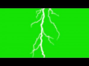 lightning green screen effect