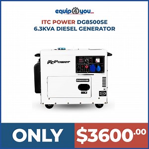 16 reactions | The ITC Power DG8500SE Diesel Generator comes with a 12 HP engine, large 25 liter diesel tank, and an easy access digital control panel and with a super silent operation. Available at Equip4You - $3600 BBD Visit us at our Wildey, St. Michael or Jackson, St. Thomas stores, shop online at Equip4You.com, or call us at 426-9999 / 425-9999. #Equip4You #ITC #ITCpower #generator #gasolinegenerator #dieselgenerator #hurricaneready #backuppower | Equip4you | Facebook