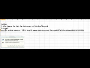 component 'MSWINSCK OCX' or one of its dependencies not correctly registered a file is missing