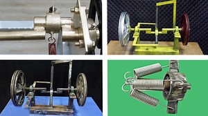 Top 4 eternal rotating flywheels using springs