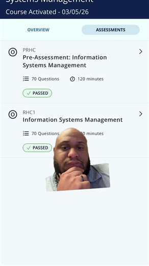 C724 information systems management PA and OA can be done in same day Alot of review ,if you’ve finished ITIL and the Comptia trifecta you can breeze through this. #techtok #wgu #informationtechnology #viral