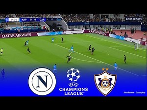 NAPOLI vs QARABAG Live | UEFA Champions League 2025 | 25/11/2025 | Simulation PES 2021 Gameplay
