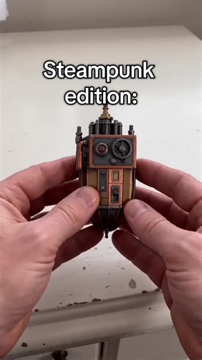 Futuristic Steampunk Miniatures Visualized