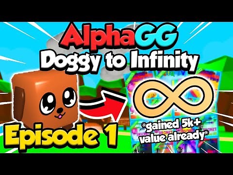 ALPHAGG Doggy To Infinity 😳 TONS Of Secret Pets Already!! [day 1] - Bubble Gum Simulator (Roblox)