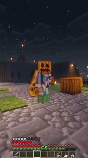 immunity to enderman with pumpkins in Minecraft tutorial