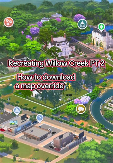 These map overrides look SO GOOD in game 😍✨Here is where to find them and how to install them! #eatsleepsims #sims4 #sims4cc #simstok #simstok #thesims4 #thesims4mods #thesims #thesims4cc #sims #simsmods #simsupdate #willowcreek #howtoplay