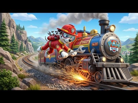 Runaway Train Rescue! 🚂 PAW Patrol Saves the Day 🐶 | 3D Cartoon Adventure