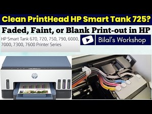 How to Clean the Printhead HP Smart Tank 725 Printer?