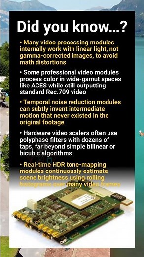 Mind-bending facts about how a modern video processing module really works