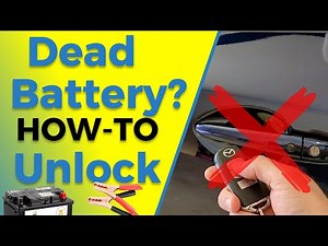 Unlock Car with Dead Battery - How to Open Door and Hood | DIY How to Guide