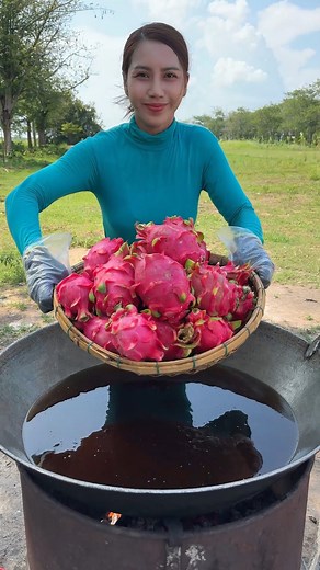 How to cook dragon fruit sauce recipe | Polin chan
