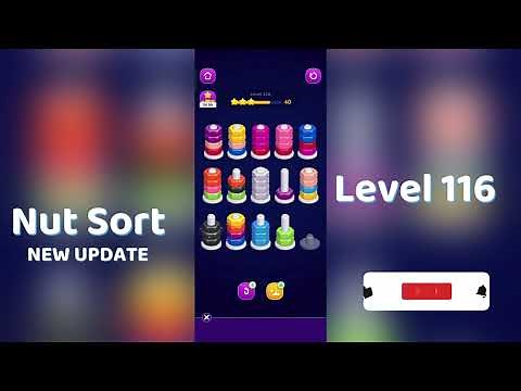 🧩 Nut Sort Level 116 Walkthrough | Step-by-Step Guide 🎮 | Mini Boss