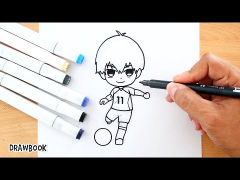 How to Draw YOICHI ISAGI from Blue Lock (Easy Soccer Player Pose!) ⚽ | Step-by-Step Anime Tutorial