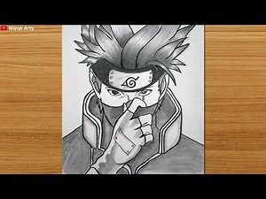 How to Draw Kakashi Hatake – Step-by-Step || Anime Drawing || Pencil Sketch Tutorial for Beginners