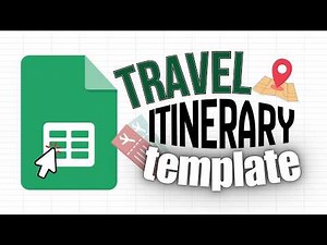 Easy Travel Itinerary Template for your next Trip! | Google Sheets (Pre-Built Tables)