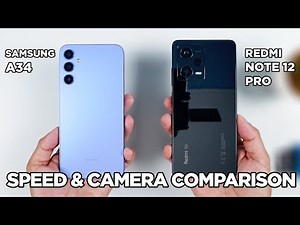 Samsung A34 vs Redmi Note 12 Pro SPEED TEST & CAMERA Comparison | Zeibiz