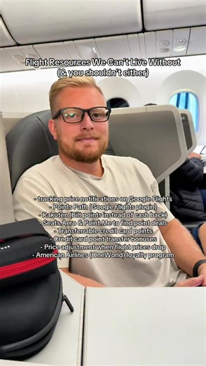 Austin & Courtney Maxwell | 256 Days At 🚢🌊 on Instagram: "Flight resources that we (& soon to be you) can’t live without ✈️ All of these resources and more can be found in detail in our free travel playbook … which we’re happy to send to you if you comment the word “playbook” below! ⬇️ enjoy & we hope it adds value to you 🙏"