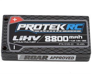 ProTek RC 1S 130C Low IR Si-Graphene   HV LiPo Battery (3.8V/8800mAh) [PTK-5105-22]