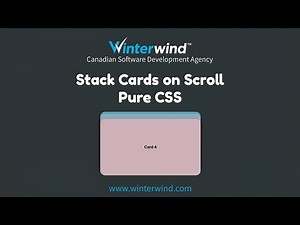Stack Cards on Scroll with CSS