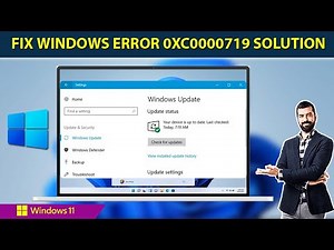 How to Fix the 0xc0000719 Error in Windows 11 | Windows Update Error Solution| Error Code 0xc0000719