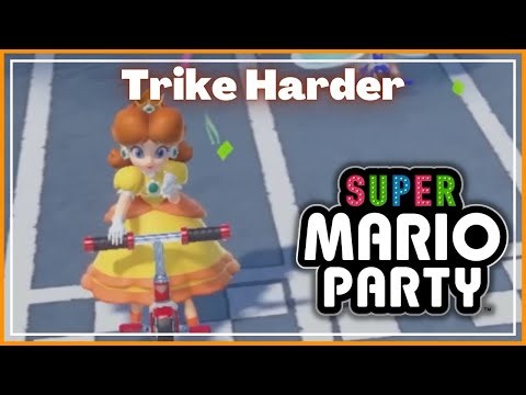 ✿ Super Mario Party - Trike Harder | Daisy Gameplay ✿