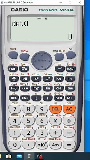 determinant of matrix using scientific calculator | Scientific calculator tricks #calculator #trick