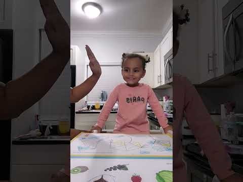 Naiyah having Tons of Fun with Colour Coding Workbook Activity 🖍🔠