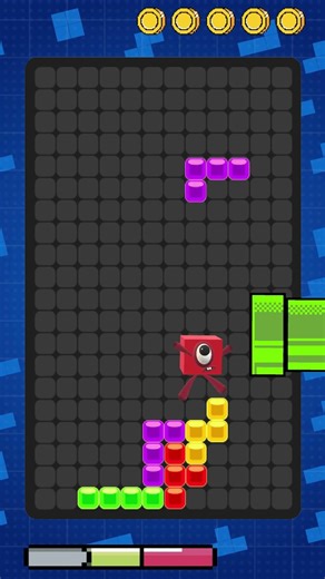 The Numberblocks is in danger😨 in Tetris💾 #shorts #numberblocks #sprunki #funny #humor #animation