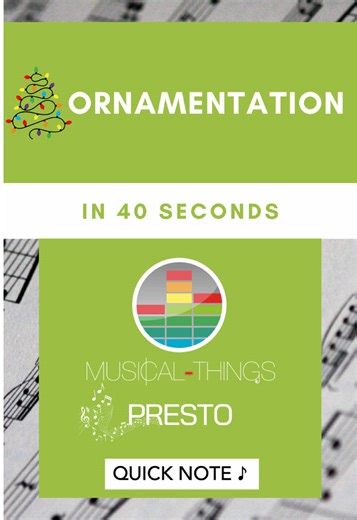 Grace notes, trills, turns — ornamentation is where the melody gets extra. It’s all about decorating the main idea. #musictheory #musicrevision #ornamentation #quicknote #musicalthingspresto #musiclesson #musicnotes #musicsymbols #learnmusic #musicstudent #studytok #musiceducation #gcsemusic .#igcsemusic #musicgcse #fyp #foruyou