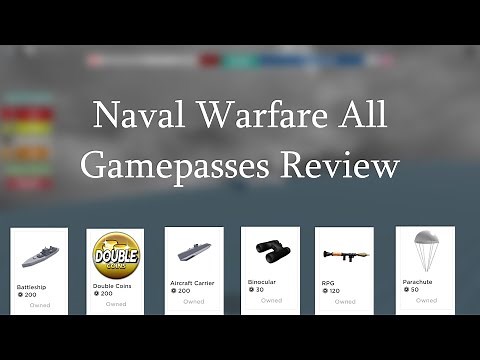 Roblox Naval Warfare All Gamepasses Review