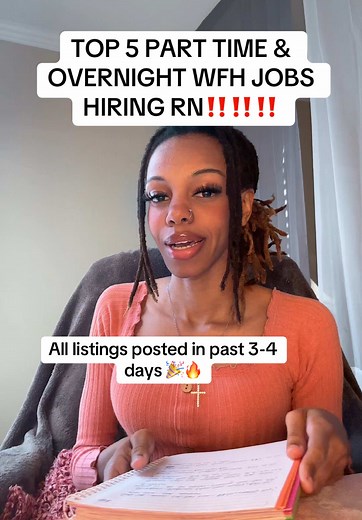 TOP 5 PART TIME & OVERNIGHT WFH JOBS HIRING RN‼️