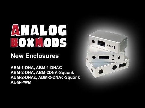 Analog Box Mod's own CNC Aluminium Enclosures