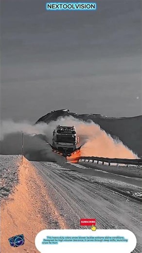 Clearing Machine&Heavy-Duty Rotary Snow Blower Machine for Road Clearing in Extreme Terrain