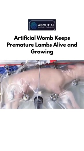 All About AI | News | Trends | Updates | Tools on Instagram: "A groundbreaking medical innovation is bringing new hope to premature babies. Researchers at the Children’s Hospital of Philadelphia have developed an artificial womb, known as a “biobag", designed to closely replicate the conditions of a mother’s uterus. This transparent, fluid-filled sac supports extremely premature fetal lambs by delivering oxygen and nutrients through tubes connected to the umbilical cord, allowing development to 