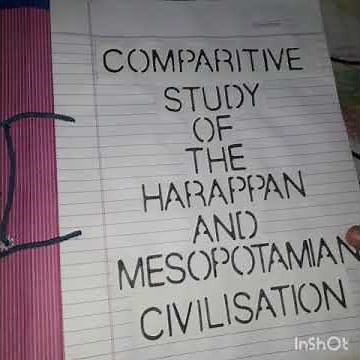 Icse class 9th History project.....COMPARITIVE STUDY OF THE HARAPPAN AND MESOPOTAMIAN CIVILIZATION ✅