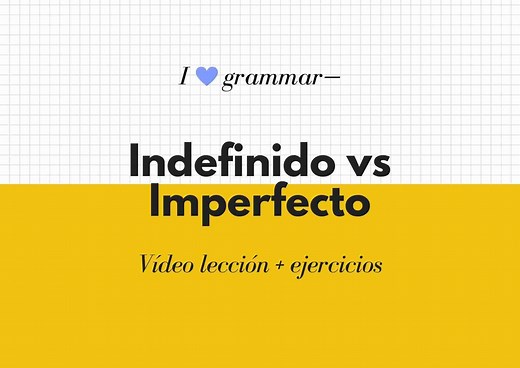 Diferencia entre el indefinido y el imperfecto   Ejercicios