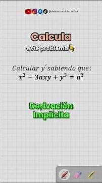 Let's solve the problem with implicit differentiation #calculus #mathematics #derivatives