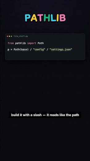 Stop writing os.path.join - Python replaced it 12 years ago (pathlib) #Shorts