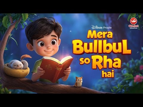 Mera bulbul so Raha hai | hindi classic nursery rhyme for kids