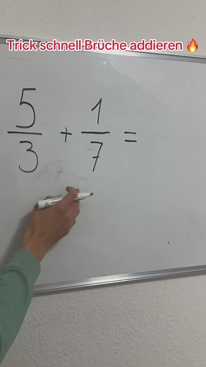 Trick schnell Brüche addieren in der Mathematik