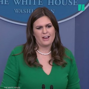 No matter what, White House press secretary Sarah Huckabee Sanders can’t comment on that. | HuffPost