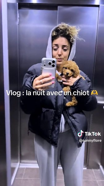 La vie avec un chiot 🥰🥰 que de l’amour! Je tiens à me lever la nuit pour lui apprendre la propreté, le pipi c’est dehors, grâce aux conseils de la Formation @Esprit Dog et franchement en même pas une semaine il y a presque plus d’accidents à l’intérieur c#canichetoyt#toypoodlepuppyc#chiotp#poodletoyp#puppy