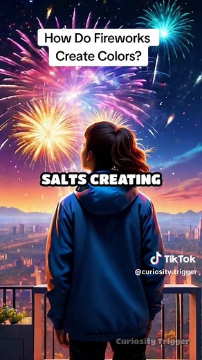 How Do Fireworks Create Colors? Ever wondered how fireworks create those stunning colors? Discover the science behind the spectacle! #ScienceExplained #Fireworks #FunFacts #Chemistry #fypage #ELI5 #contagious #Learning